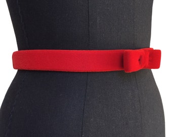 Velvet Mini Bow Belt | 3 COLORS | Holiday | Bridal | Evening | Valentines Day | Black | Formal Belts
