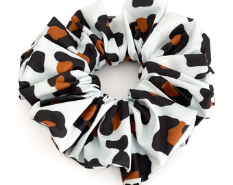 Acqua Animal Print Scrunchies | 2 Sizes | Hair Ties | Water Rerepellent Hair Ties | Spa Gift | Swimmer | Bath and Beauty
