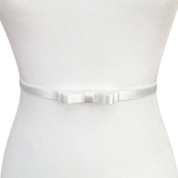 Thin wedding belt (1/2 inch) Bow Belt 1/2 main image 4