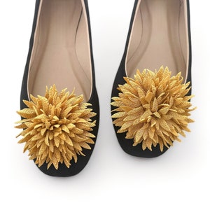 Chrysanthemum Shoe Clips | 5 COLORS | Shoe Clips | Gifts for her | Bridal Shoes | Stocking Stuffers