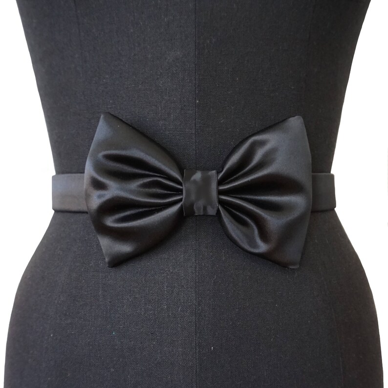 Satin Bow Belts 2 STYLES 3 COLORS Evening Belt Bridal Etsy