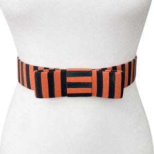 Orange Striped Belt - Etsy display picture 2