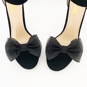 Petite Organza Bow Shoe Clips | Bridal Accessories | Formal Shoes | Shoe Clips