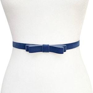 Syuer Cintura elastica da donna con fiocco largo 2,5 cm, cintura elastica sottile, Rosso, XXL-XXXL (35-45