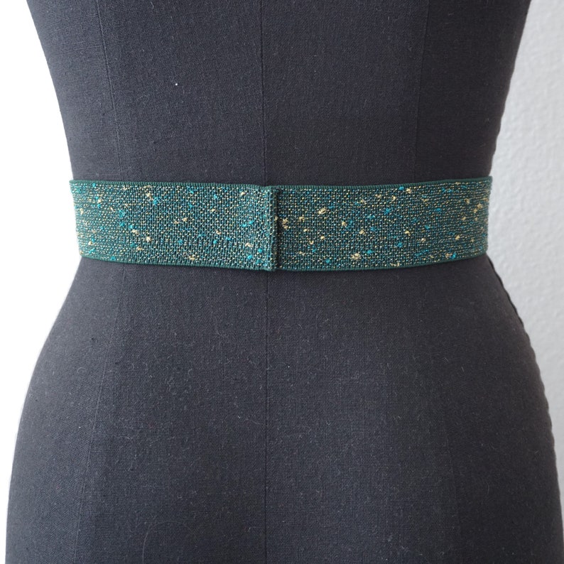 Tweed Elastic Bow Belt | 3 Colors | Elastic Belt | Vintage Belt | Coco Belt image 7