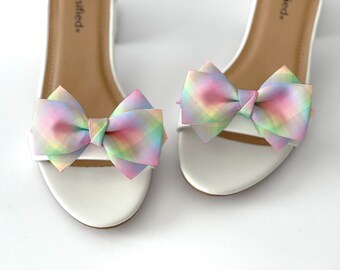 Pastel Bow Shoe Clips | Easter Accessories | Easter Basket Gift
