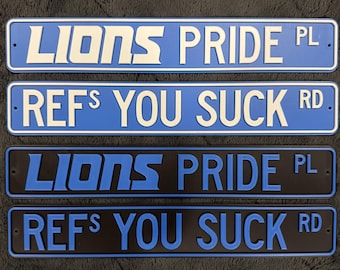 Lions Pride 3D Printed Street Signs Set