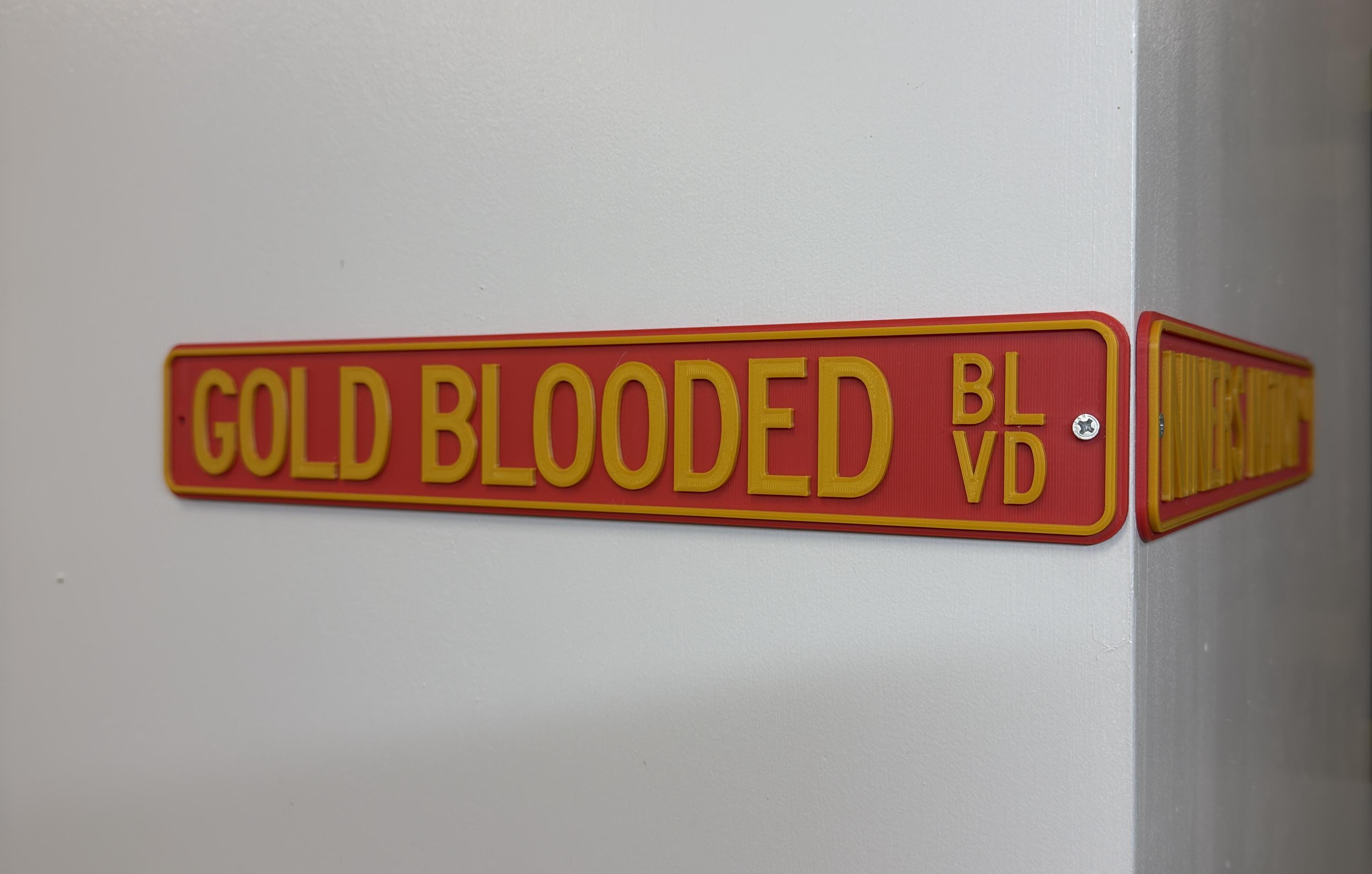 Gold Blooded Blvd & Niners Nation Cir 3d-printed Street Sign Set - Etsy