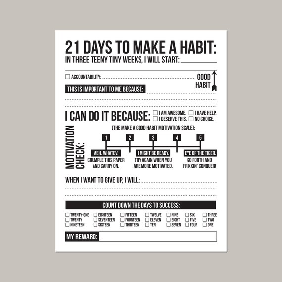 21 days to make