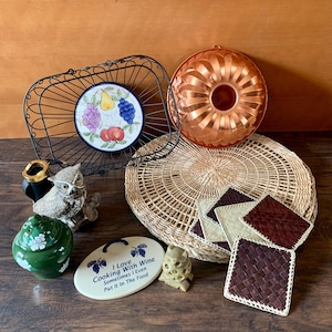 Vintage Cottage Core Decor | Kitchen Decor | Rustic Home Decor | Grandma Decor | Farmhouse