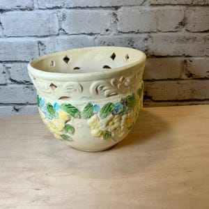 Vintage Flower Pot, Nursery Pottery, Succulent Pottery, Granny Decor, Cottage Core, Farmhouse