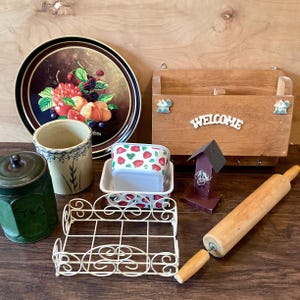 Vintage Cottage Core Decor | Kitchen Decor | Rustic Home Decor | Grandma Decor | Farmhouse