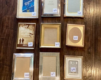 Vintage MCM Gold Filigree Picture Frame Hollywood Regency, Solid Brass Picture Frames. Wood Frames, Old Picture Frames, Antique