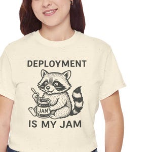 Military spouse deployment raccoon tee, military wife gift, military wife shirt, milspo t-shirt, milspouse gift, military Mother&#39;s Day