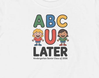 Kindergarten Senior Kids Graduation Shirt, End of Kindergarten t-shirt gift, Class of 2026 Preschool or Kindergarten Graduate Top