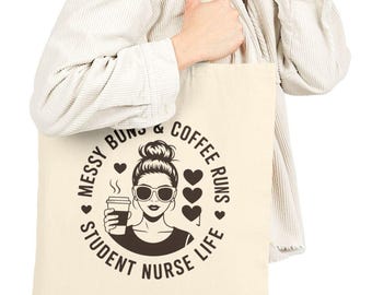 Nursing School Tote Bag, Nursing School Gift, Student Nurse Appreciation Bag, Student Nurse RN LPN Tote Bag, nurse graduation gift