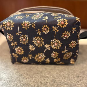 Boxy Bag- Makeup Pouch -Zipper Bag - Travel Bag