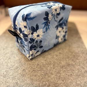 Boxy Bag- Makeup Pouch -Zipper Bag - Travel Bag
