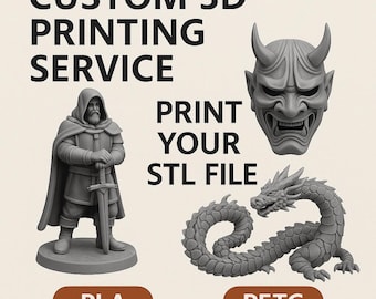 Custom 3D Printing Service – Miniatures, Models, and Prototypes