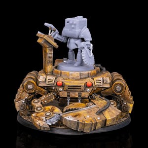 Mechanical Crab Miniature – 32mm Steampunk War Machine 3D Print – Tabletop RPG Boss (Resin Mini)