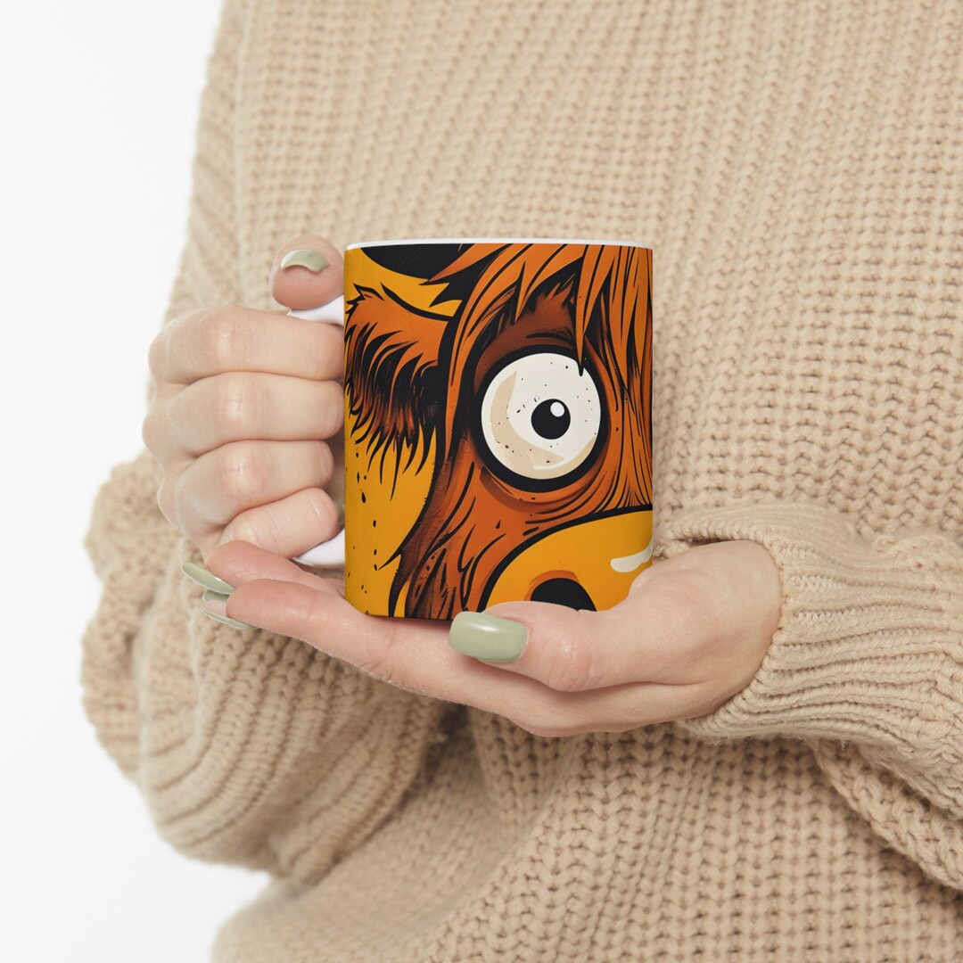 Funny Bull Face Ceramic Mug - Perfect for Coffee Lovers, Gift for ...
