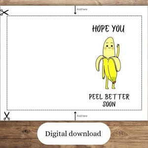 Carte de rétablissement imprimable, produit numérique, parfait pour lui/pour elle. Fichier PDF.