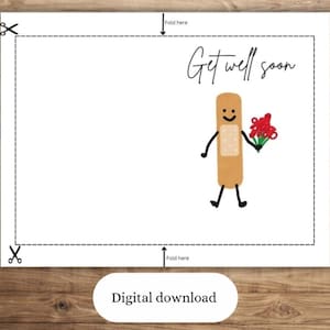 Carte de rétablissement imprimable, produit numérique, parfait pour lui/pour elle. Fichier PDF.