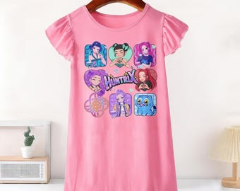 Vestido con volantes Mira Zoey Rumi, vestido skater de Huntrx Costume, falda para viaje a Disneyland 2026, regalo de cumpleaños