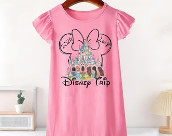 Disney Princess Ruffle Dress, Disney Castle Dress, Disneyland Princess Gift, Birthday Gift