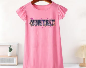 Vestido con volantes Mira Zoey Rumi, vestido skater de Huntrx Costume, falda para viaje a Disneyland 2026, regalo de cumpleaños