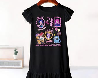 Vestido con volantes Mira Zoey Rumi, vestido skater de Huntrx Costume, falda para viaje a Disneyland 2026, regalo de cumpleaños