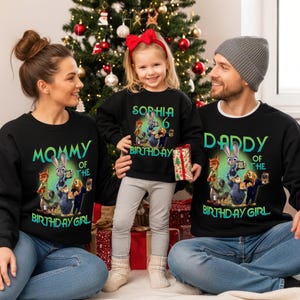 Personalized Name Age Zootopia 2 Birthday Shirt, Disney Judy Hopps Nick Wilde Gary De'Snake Birthday Present Gift, Disneyland Family Tee. image 7