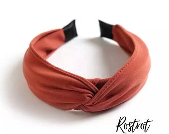 Cerchietto in diversi colori con nodo, cerchietto in tessuto, cerchietto con nodo in tessuto, cerchietto per capelli, accessori per capelli