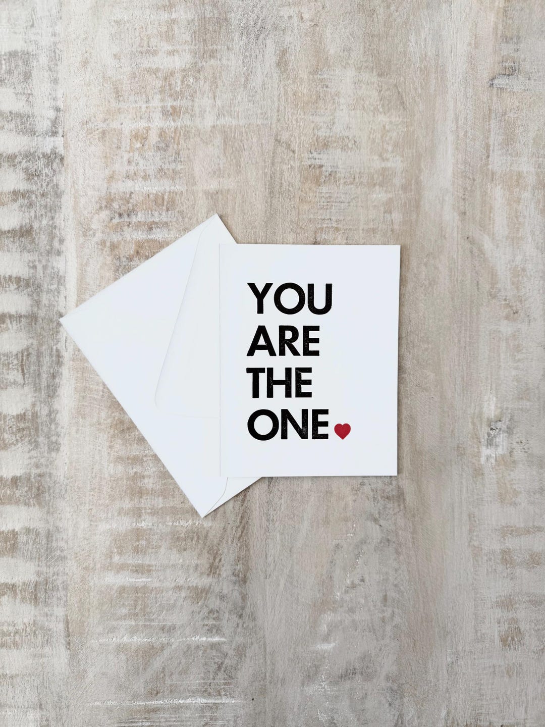 Love Note Engagement Proposal Card | You Are the One Letterpress ...