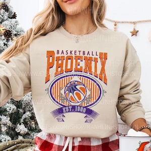 Personalized Phoenix Basketball Sweatshirt , Phoenix Hoodie, Phoenix Basketball T-shirt, Custom Basketball Shirt, Basketball Shirt