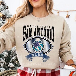 Personalized San Antonio Basketball Sweatshirt , San Antonio Hoodie, San Antonio Basketball T-shirt, Custom Basketball Shirt