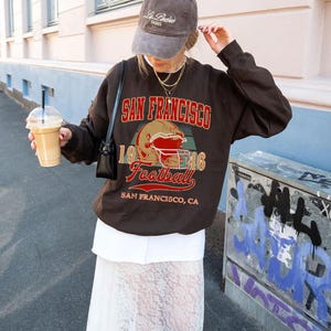 San Francisco Fußballfan-T-Shirt, San Francisco-Sweatshirt, San Francisco-Hoodie, Spieltag Fußball, Vintage Fußball-T-Stück, Fußballjugend-T-Shirt