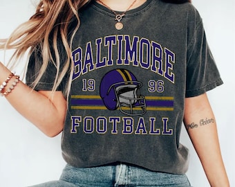 Comfort Colors® Vintage 1996 Baltimore Ravens T-shirt, Vintage Baltimore Ravens Tshirts, Football Tshirts,gift for fan Tshirts
