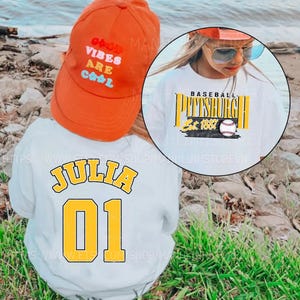 Personalized Pittsburgh Baseball T-shirts for Adults and Kids Custom Family Baseball T-shirts , Custom T-shirts for Pittsburgh Baseball Fans