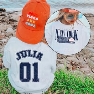 Personalized New York Baseball T-shirts for Adults and Kids, Custom Family Baseball T-shirts , Custom T-shirts for Yankeess Baseball Fans