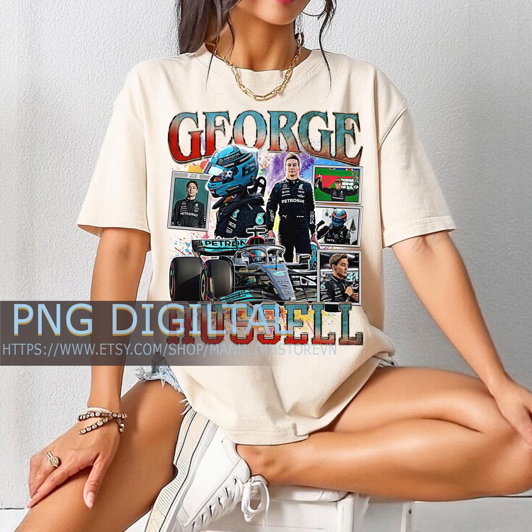 George Russell PNG , Digital Download, T-shirt Design, Bootleg Tees ...