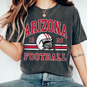 Komfort Farben Arizona Cardinal Football T-Shirt, Vintage Arizona Football T-Shirt, Kardinal Fan Geschenk, Arizona Spieltag T-Shirt