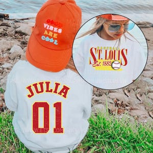 Personalized St. Louis Baseball T-shirts for Adults and Kids, Custom Family Baseball T-shirts , Custom T-shirts for Cardinals Baseball Fans