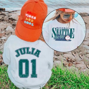 Personalized Seattle Baseball T-shirts for Adults and Kids, Custom Family Baseball T-shirts , Custom T-shirts for Seattle Baseball Fans