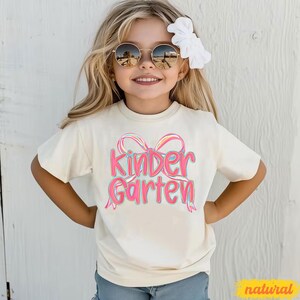 Kindergarten shirt, Girls Back To School tShirt, Coquette Bow Shirt, Trendy Back To School Shirt For Girls, First Grade Shirt
