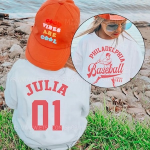 Personalized Philadelphia Baseball T-shirt for Adults and Kids,Custom Family Baseball T-shirts,Custom T-shirts for Philadelphia Baseball Fan