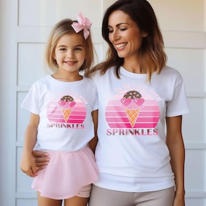 Life Is Better With Sprinkles, Ice Cream Family T-Shirt, Ice Cream Lovers T-Shirt,Summer Shirt, Cute Ice Cream Shirt