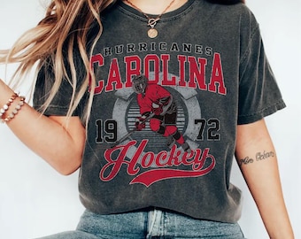 Comfort Colors®Carolina Hurricane T-shirt, Vintage Carolina Hurricane T-shirt,Hurricanes T-Shirt, Hockey Fan T-Shirt,Vintage Carolina Hockey