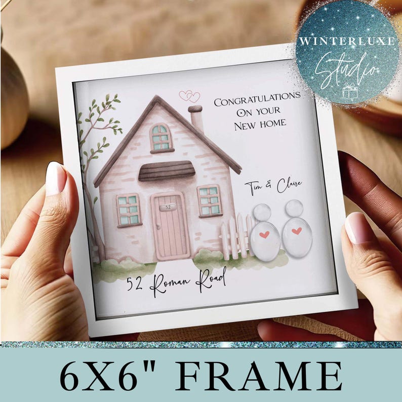 Personalised New Home Gift, First Home Gift, New Home Frame, First Home ...