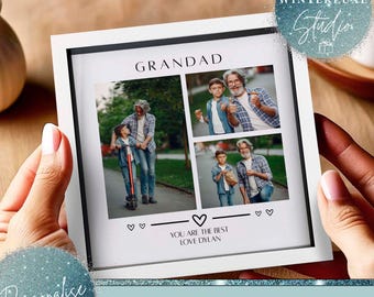 Grandad Photo Frame, Grandad Gift, Father’s Day For Grandad, Birthday Gift For Grandad Framed Print